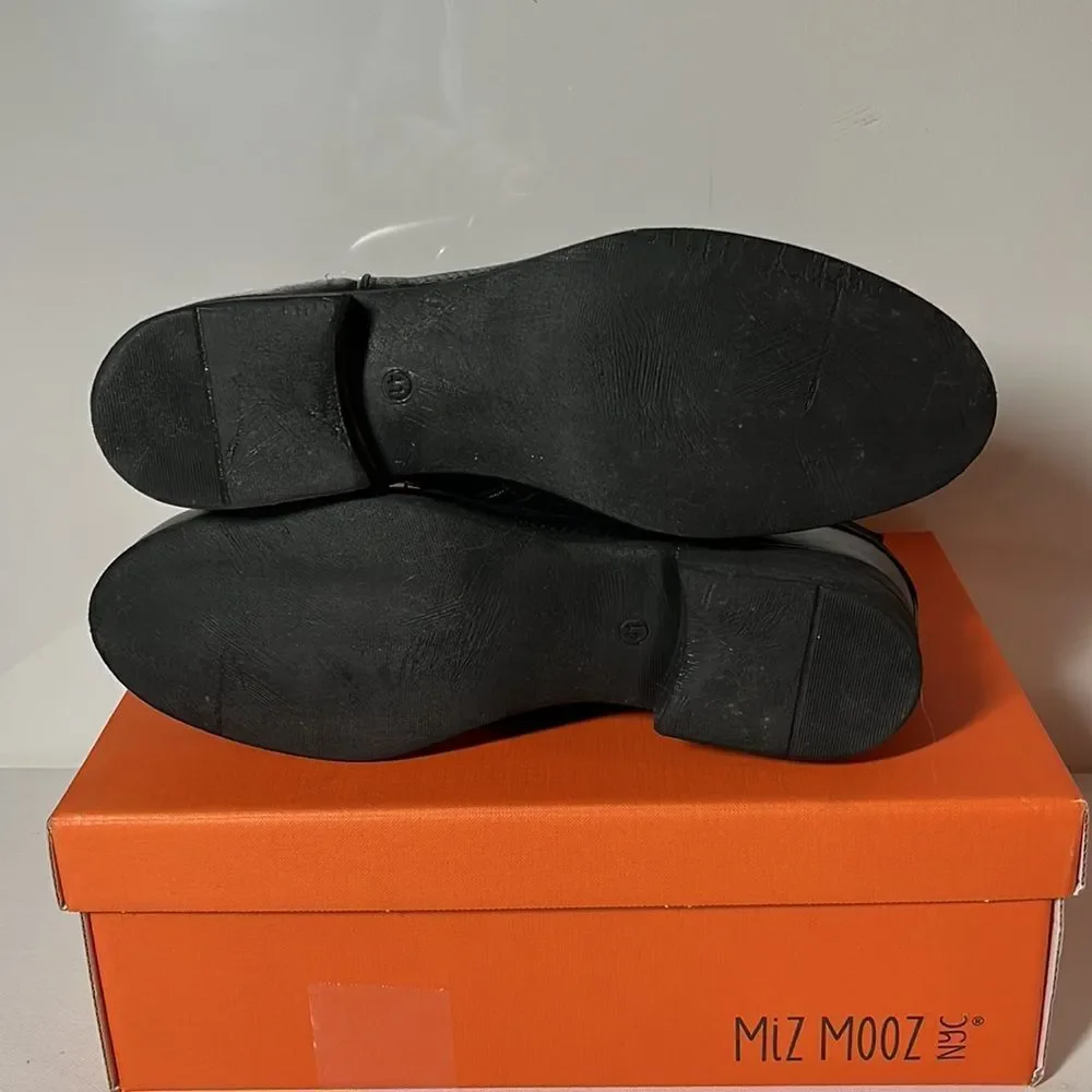 Miz Mooz Suzy Wide Width Leather Ankle Boots